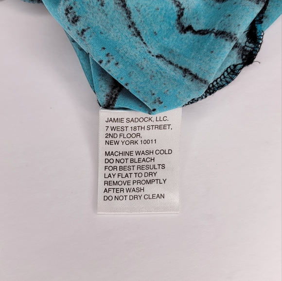 Jamie Sadock 1/4 Zip Short Sleeve 80's Pattern Golf Polo Shirt Top L - Picture 10 of 11